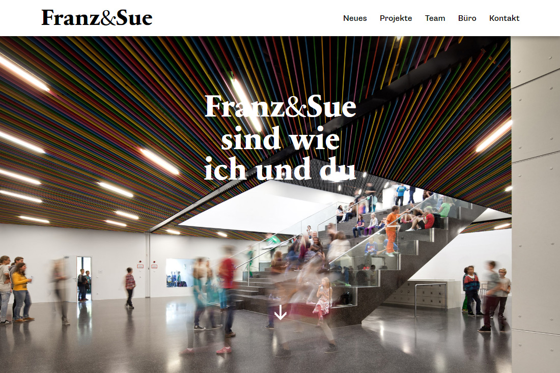 sitedefinition / cms website / franz architekten